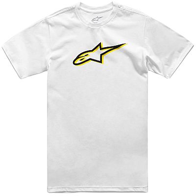 Alpinestars Ageless Shadow CSF, T-Shirt - Weiß/Schwarz/Gelb - L von Alpinestars