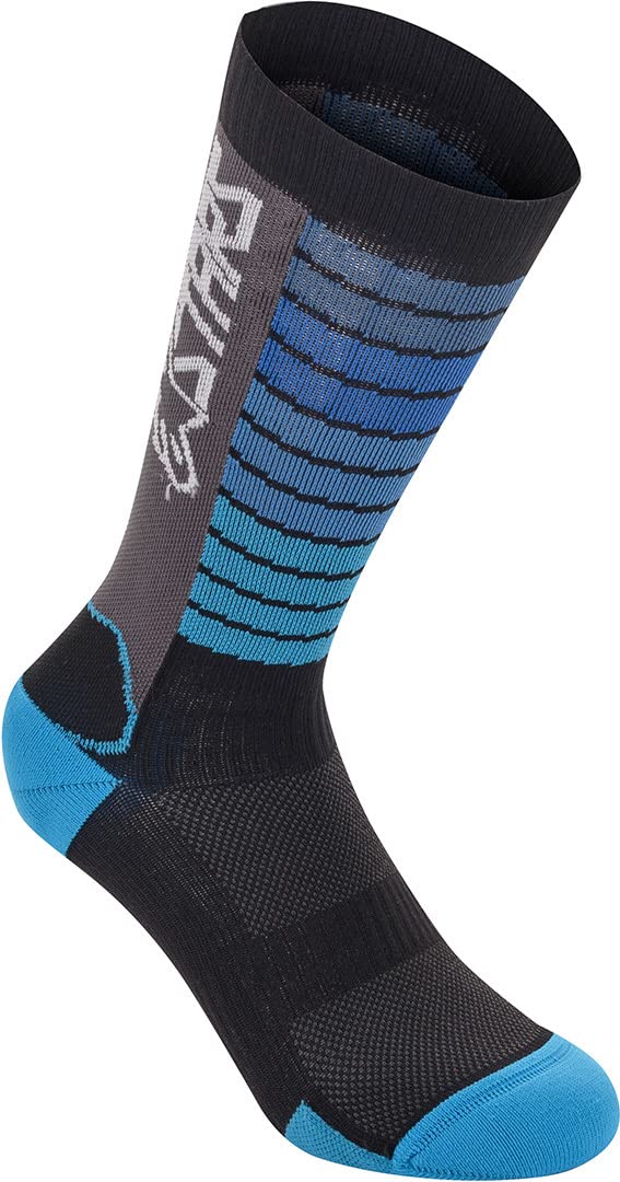 Alpinestars Alpinestar Unisex Drop Socks 22 Bekleidung, Schwarz/Aqua, M von Alpinestars