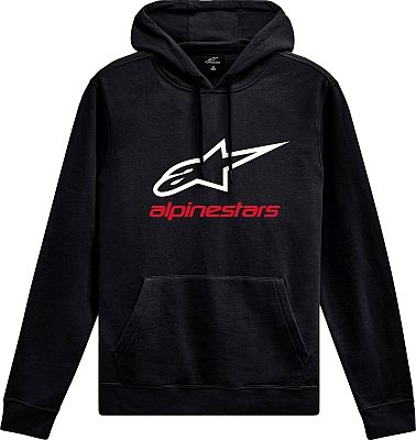 Alpinestars Always V3, Kapuzenpullover - Schwarz/Weiß/Rot - M von Alpinestars