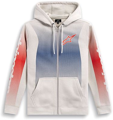 Alpinestars Arising, Kapuzenjacke - Weiß/Blau/Rot - L von Alpinestars