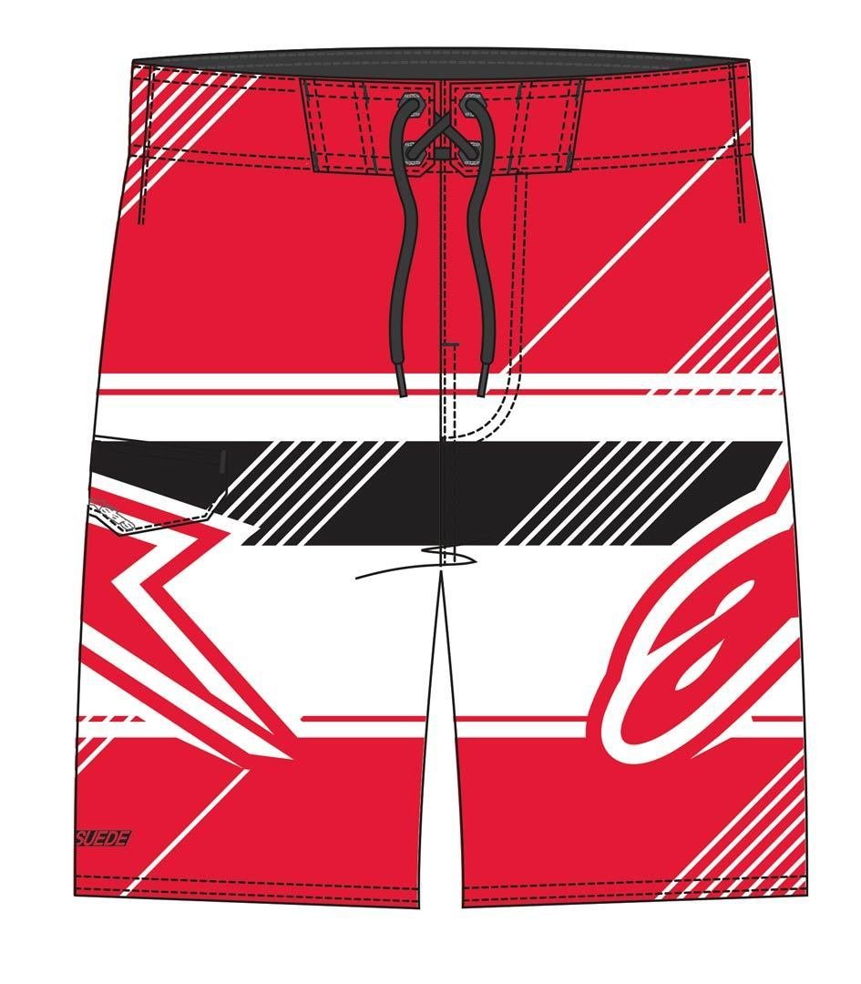 Alpinestars Beta Boardshorts 32 Rot von Alpinestars