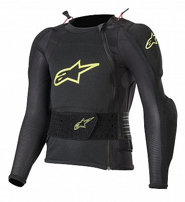 Alpinestars Bionic Plus, Protektorenjacke Kinder - Schwarz/Neon-Gelb - L/XL von Alpinestars