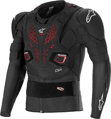 Alpinestars Bionic Pro V3 Plasma, Protektorenjacke - Schwarz/Rot/Weiß - M von Alpinestars