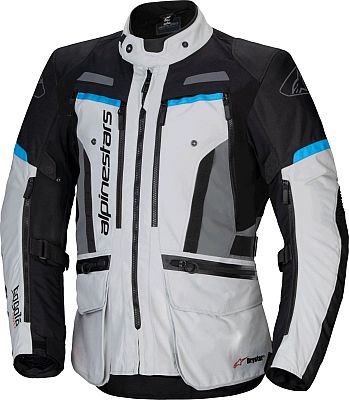 Alpinestars Bogotá Pro, Textiljacke Drystar - Hellgrau/Schwarz/Grau/Hellblau - 3XL von Alpinestars