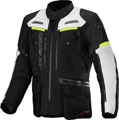 Alpinestars Bogotá Pro, Textiljacke Drystar - Schwarz/Hellgrau/Neon-Gelb - 3XL von Alpinestars