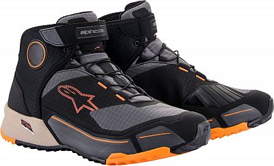 Alpinestars CR-X, Schuhe Drystar - Schwarz/Grau/Beige/Orange - 8 US von Alpinestars