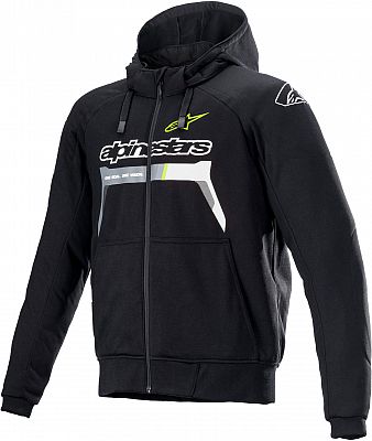 Alpinestars Chrome Ignition, Textiljacke - Schwarz/Neon-Gelb/Grau - XXL von Alpinestars