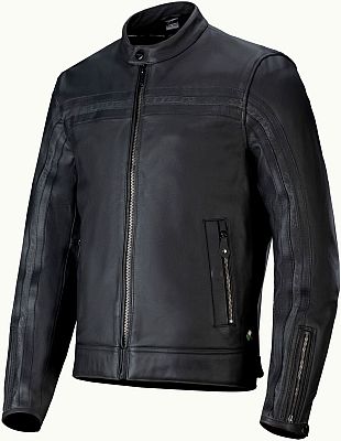 Alpinestars Dyno, Lederjacke - Schwarz/Schwarz - XXL von Alpinestars