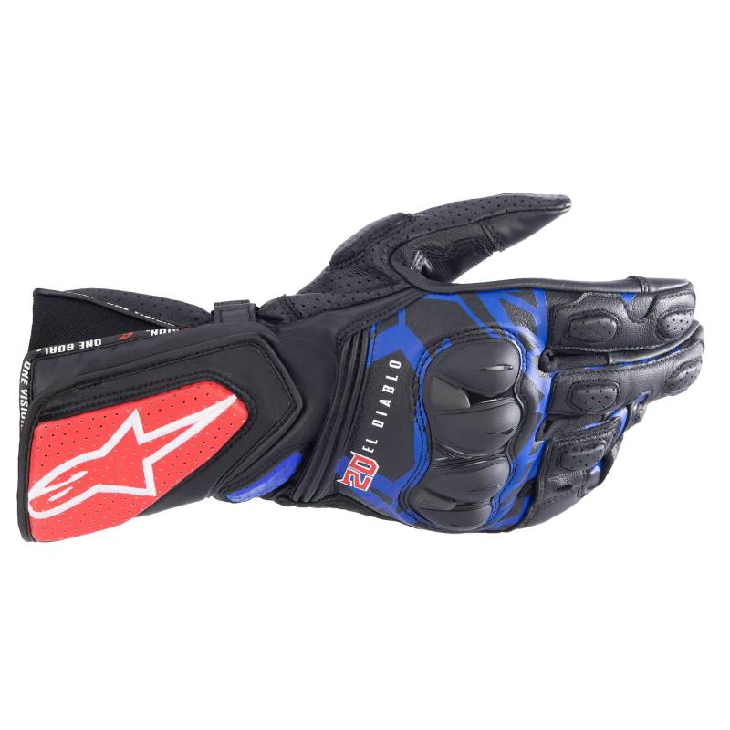 Alpinestars FQ20 SP-8 V3 Monster Motorradhandschuhe (Black/Blue/Red,XL) von Alpinestars