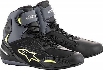 Alpinestars Faster 3, Schuhe Drystar - Schwarz/Grau/Neon-Gelb - 13 von Alpinestars