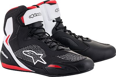 Alpinestars Faster 3 Rideknit, Schuhe - Schwarz/Weiß/Rot - 10 US von Alpinestars