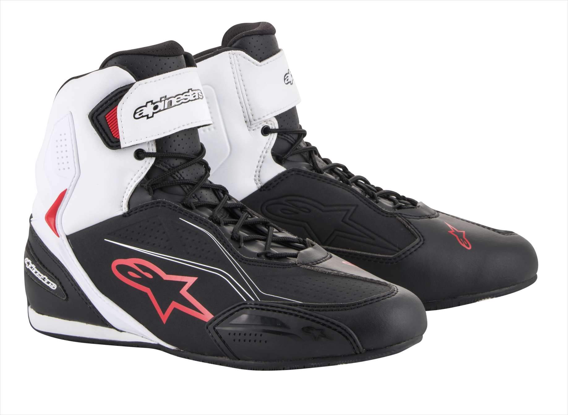 Alpinestars Faster-3 Shoes Black/White/Red, 39.6666666666667 von Alpinestars