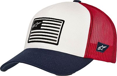 Alpinestars Flag, Kappe - Weiß/Dunkelblau/Rot - Einheitsgröße von Alpinestars