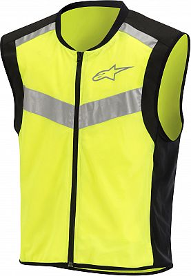 Alpinestars Flare 2019, Warnweste - Schwarz/Neon-Gelb - L von Alpinestars