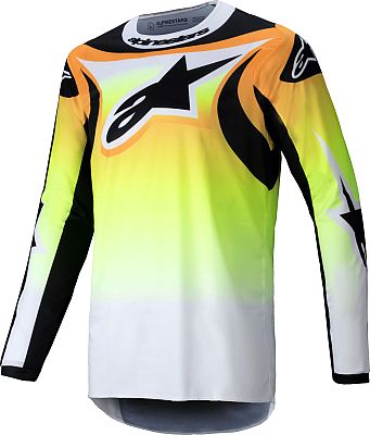 Alpinestars Fluid Wurx, Trikot - Orange/Grün/Schwarz - M von Alpinestars