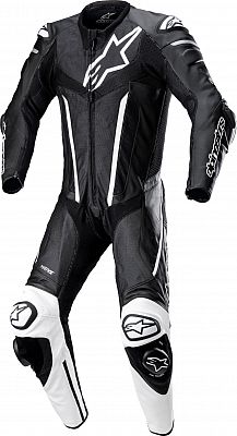 Alpinestars Fusion, Lederkombi 1tlg. - Schwarz/Weiß - 50 von Alpinestars