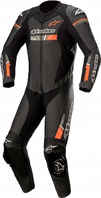 Alpinestars GP Force Chaser, Lederkombi 1tlg. - Schwarz/Neon-Rot - 48 von Alpinestars