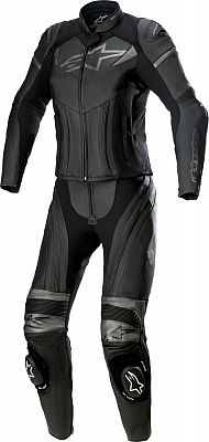 Alpinestars GP Plus, Lederkombi 2tlg. Damen - Schwarz/Grau - 42 von Alpinestars