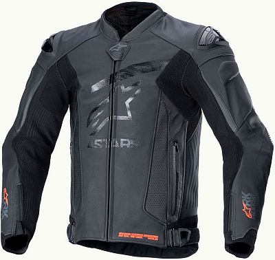 Alpinestars GP Plus R V4 Rideknit, Lederjacke perforiert - Schwarz/Schwarz - 58 von Alpinestars