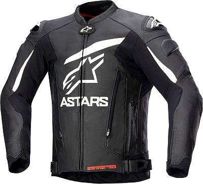 Alpinestars GP Plus V4, Lederjacke - Schwarz/Weiß - 48 von Alpinestars