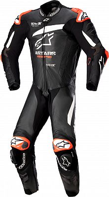 Alpinestars GP Plus V4, Lederkombi 1tlg. - Schwarz/Weiß - 54 von Alpinestars