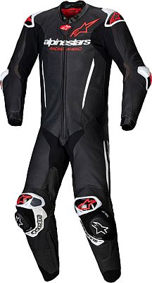 Alpinestars GP-R7, Lederkombi 1tlg. - Schwarz/Weiß/Neon-Rot - 46 von Alpinestars