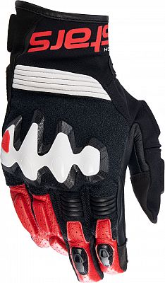 Alpinestars Halo, Handschuhe - Schwarz/Weiß/Neon-Rot - S von Alpinestars