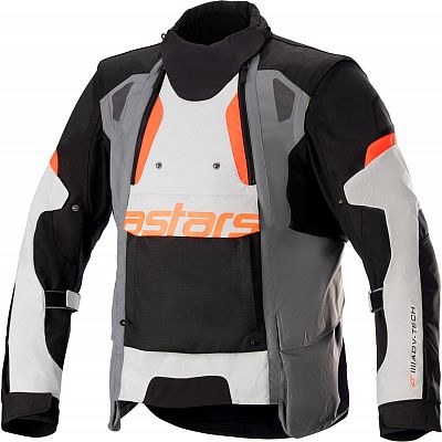 Alpinestars Halo, Textiljacke Drystar - Schwarz/Grau/Hellgrau/Orange - XL von Alpinestars