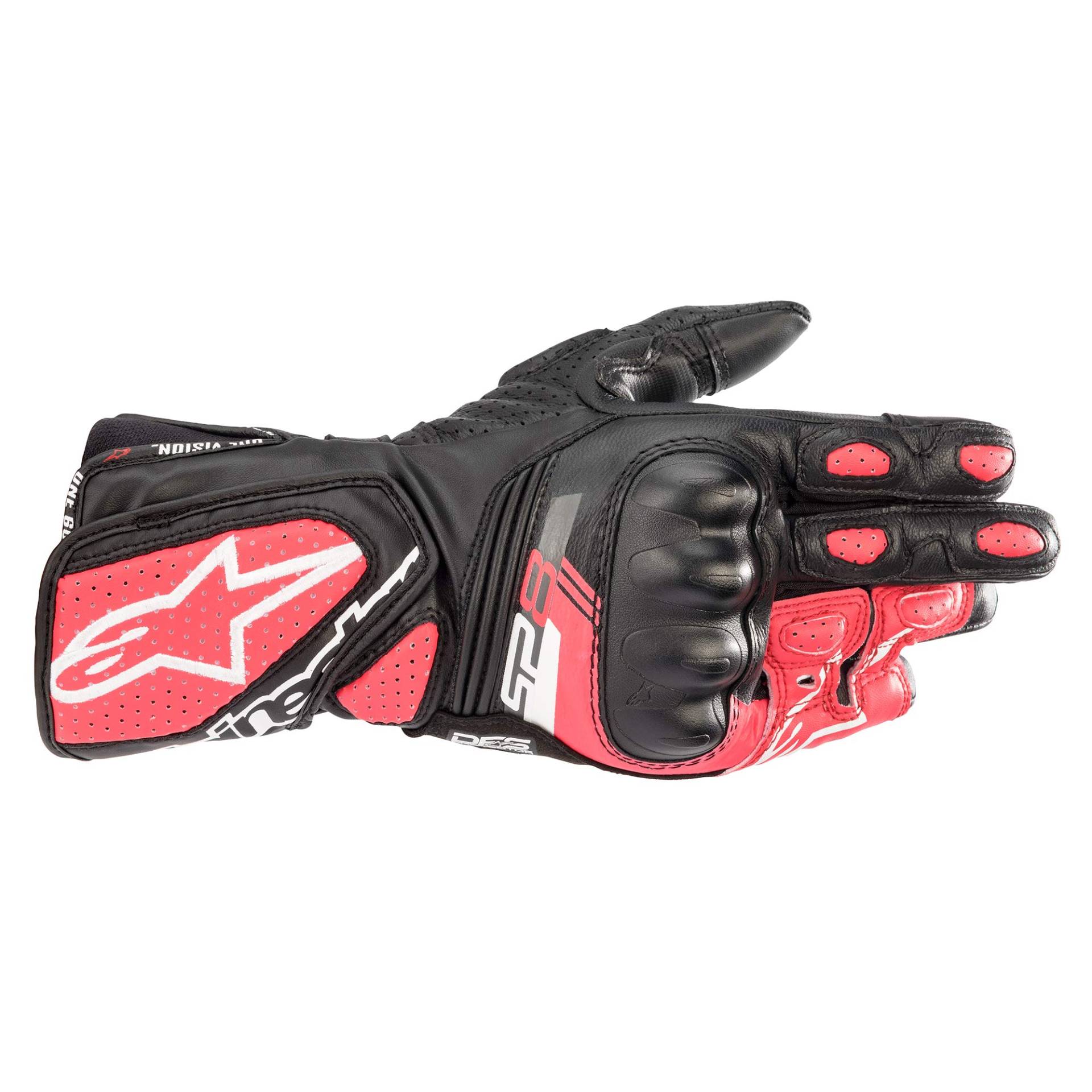 Alpinestars Handschuhe Sport SP-8 V3 Farbe schwarz/pink/weiß, Größe S von Alpinestars