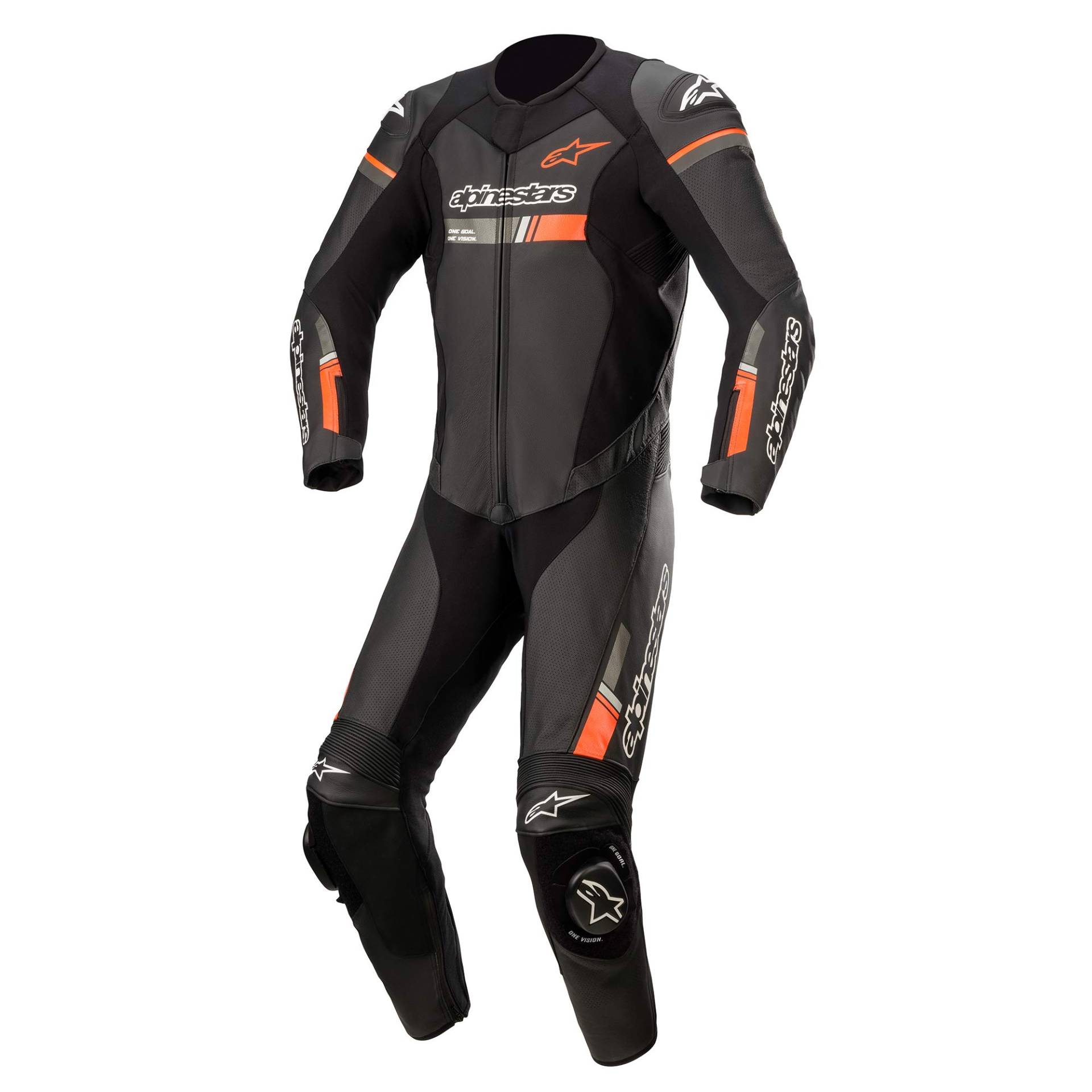 Alpinestars Herren Alpinestars Gp Force Chaser 1-teiler Motorrad Lederkombis 1 Teiler, Schwarz/Weiß, Einheitsgröße EU von Alpinestars