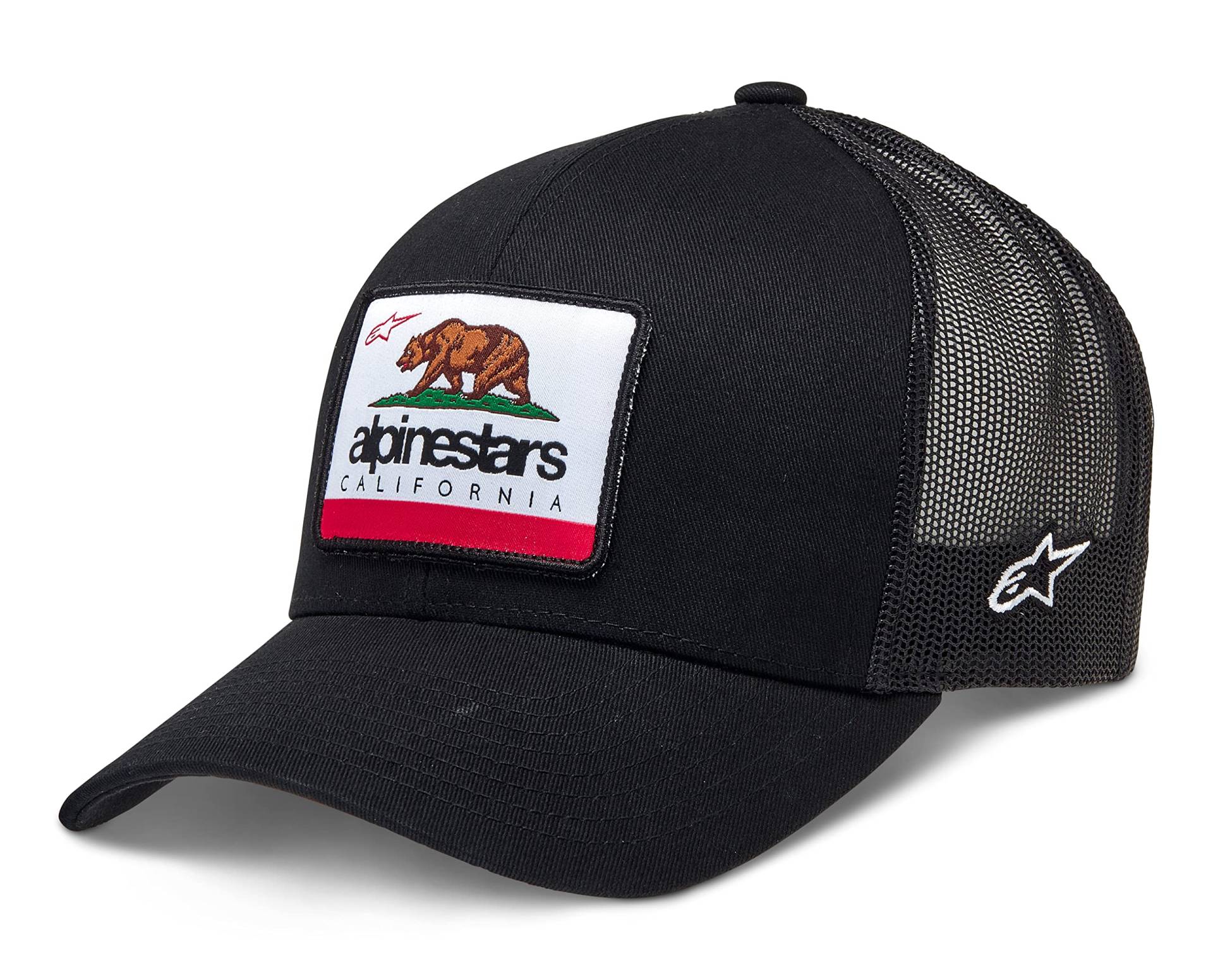 Alpinestars Cali 2.0 Hat Baseballkappe Herren Trucker mit hinten Schnappverschluss, Schwarz von Alpinestars