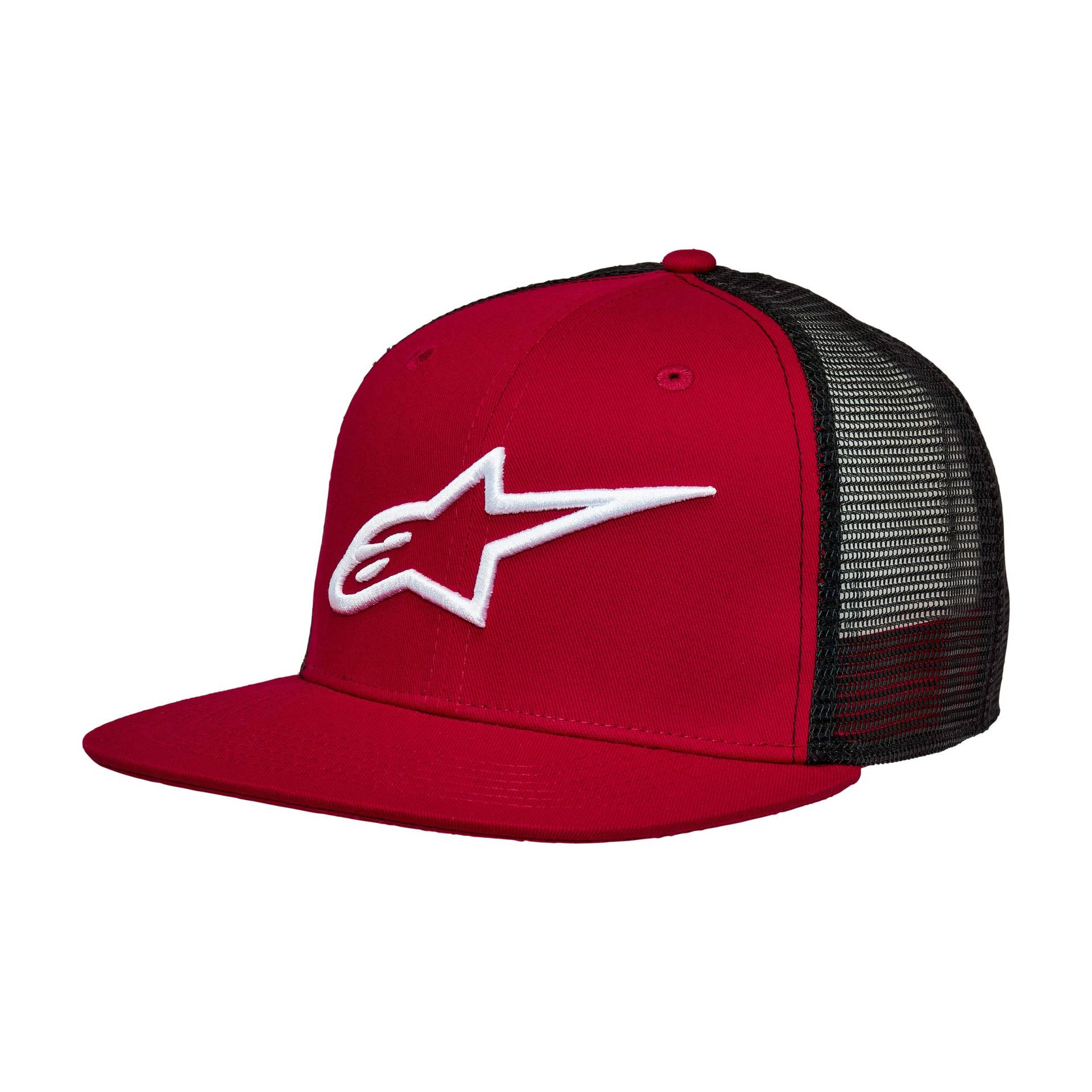 Alpinestars Herren Corp Trucker Baseball Kappe, Rot Schwarz, Einheitsgröße EU von Alpinestars