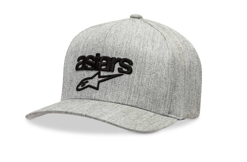 Alpinestars Herren Flexfit Cap mit gewölbtem Visier, Grey Heather/Black, LXL, 1019-81112 von Alpinestars