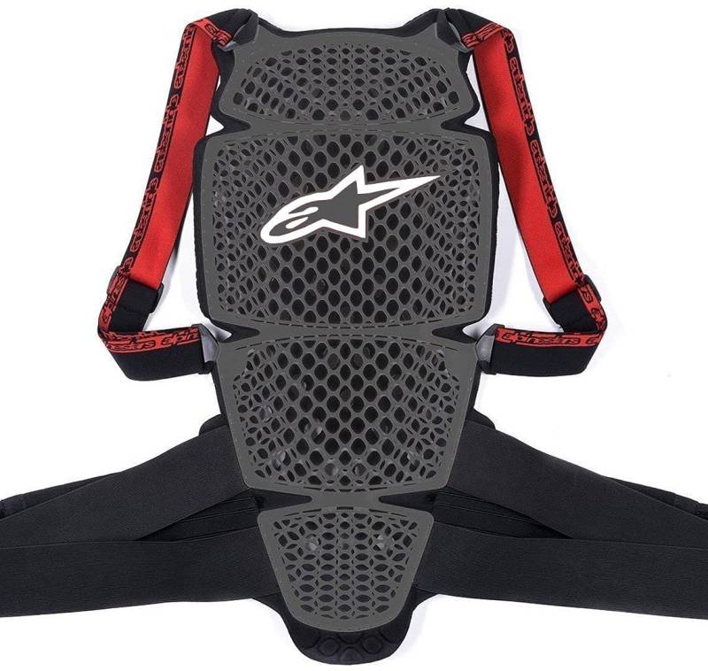 Alpinestars Herren KR-CELL Alpinestars KR CELL Motorrad R ckenprotektor S , grau schwarz rot, S-L EU von Alpinestars