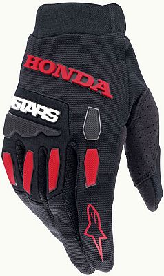 Alpinestars Honda Full Bore, Handschuhe - Schwarz/Hellrot/Weiß - XL von Alpinestars