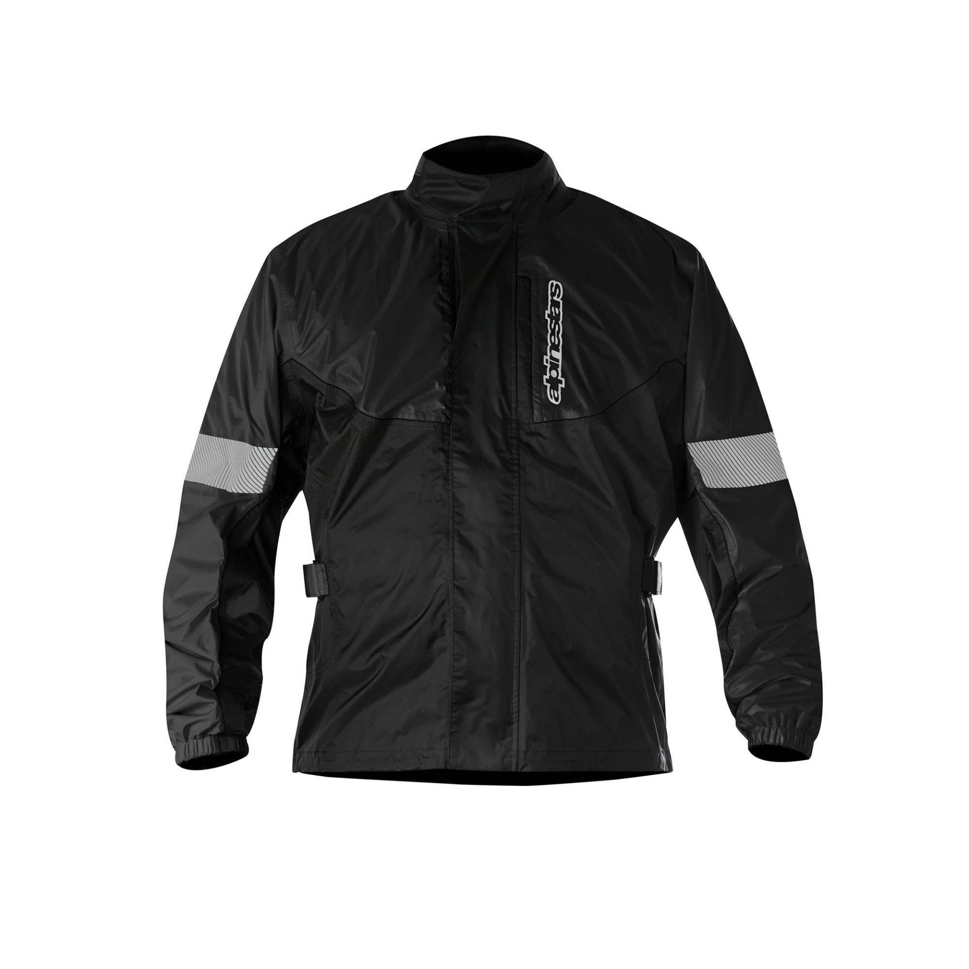 Alpinestars Hurricane Regenjacke Motorradüberzug Herren Regenjacke Motorrad-Regenüberzugsjacke Wasserdicht Atmungsaktiv Wanderjacke Leichte Windjacke Schwarz M (1er stück) von Alpinestars