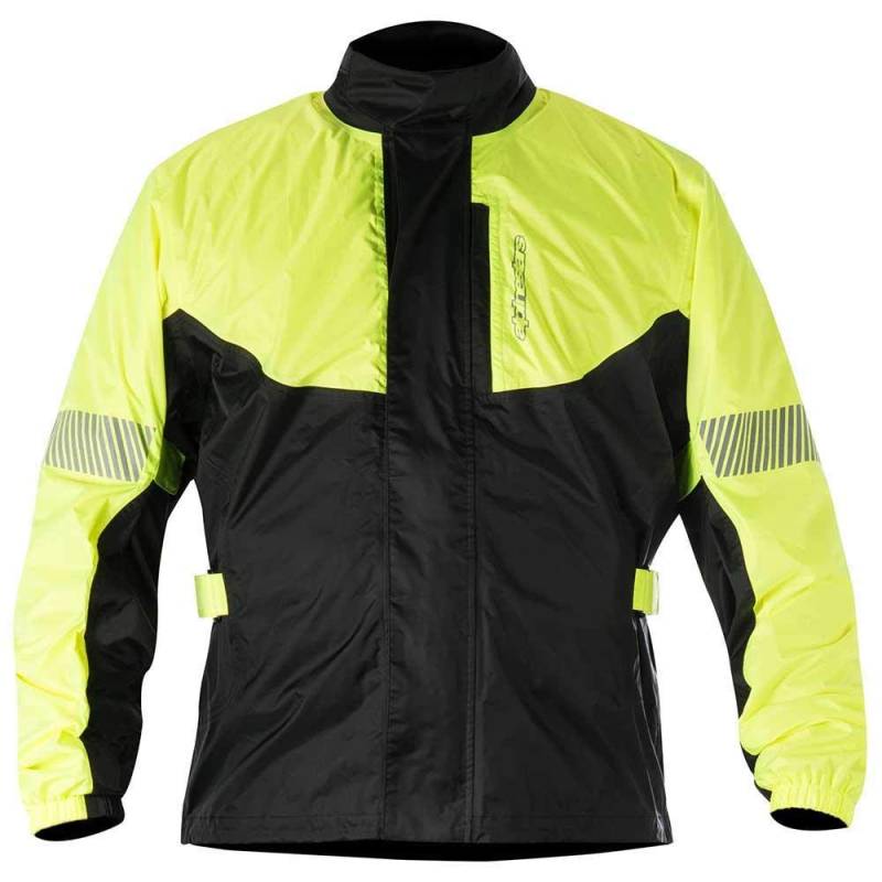 Alpinestars Hurricane Regenjacke Motorradüberzug Herren Regenjacke Motorrad-Regenüberzugsjacke Wasserdicht Atmungsaktiv Wanderjacke Leichte Windjacke Gelb/Schwarz XS (1er stück) von Alpinestars