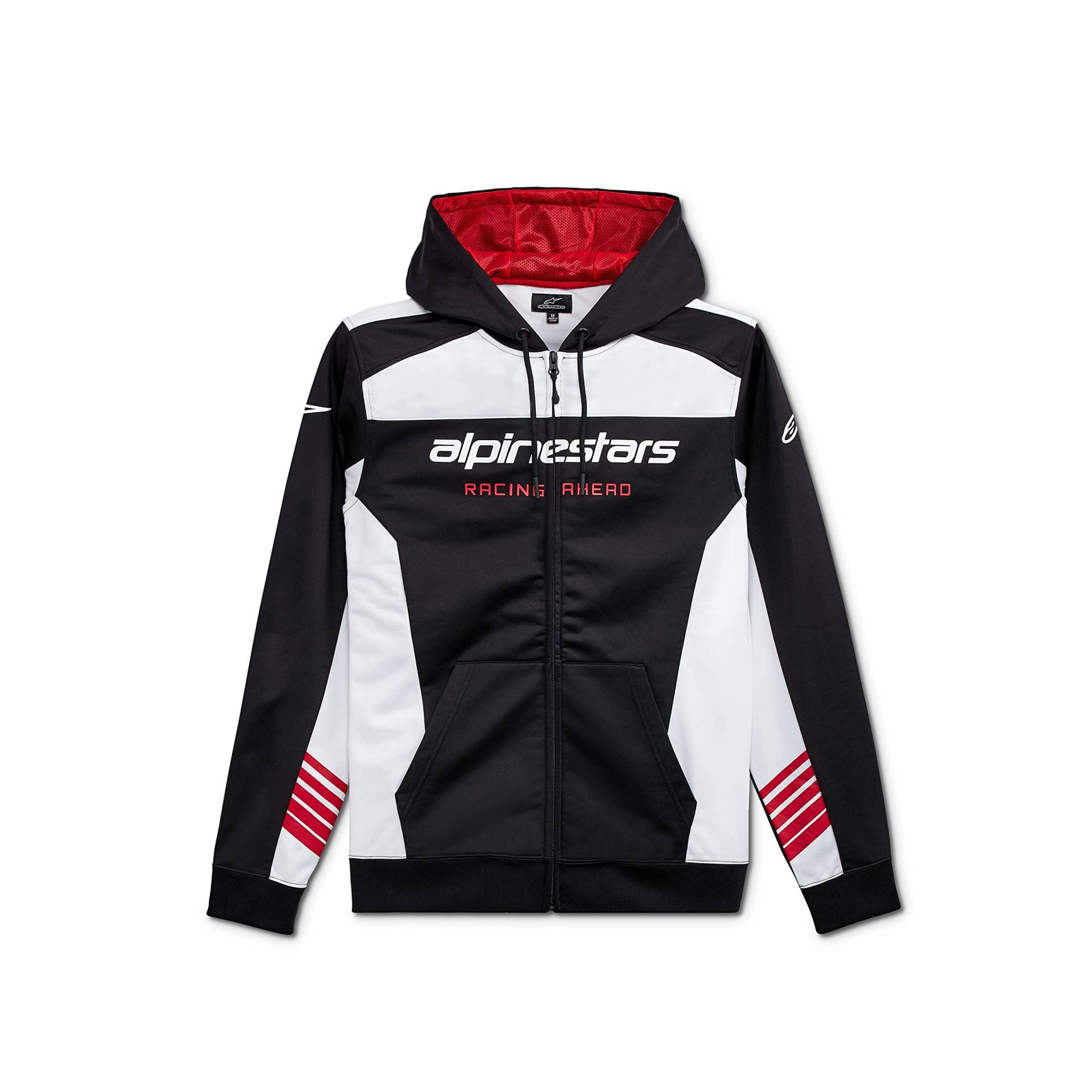 Alpinestars Sessions LXE Fleece Hoodie, Kapuzenjacke, Schwarz/Weiß, M von Alpinestars