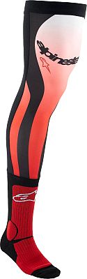 Alpinestars Knee Brace, Strümpfe - Schwarz/Rot/Weiß - L/XL von Alpinestars