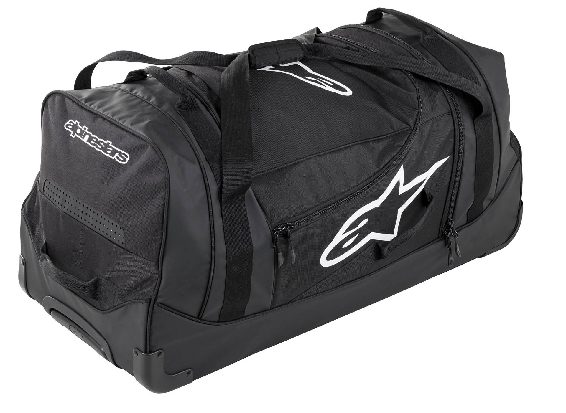 Alpinestars Komodo-Reisetasche, Sporttasche groß für Motorrad Zubehör, (94cm x 45cm x 40cm),150 L, Reisetasche Geeignet, Wasserdicht Sporttasche Damen Herren,Schwarz/Weiß von Alpinestars