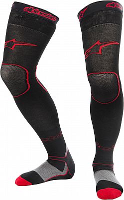 Alpinestars Long MX, Socken - Schwarz/Rot - L/XL von Alpinestars