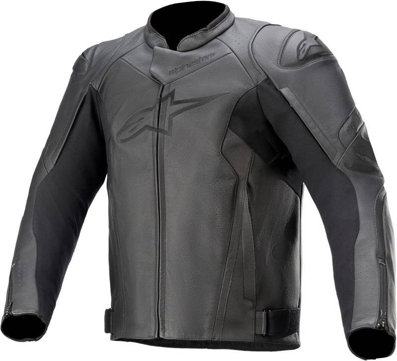 Alpinestars Men's Faster V2 Leather Jacket Motorcycle Clothing, Melange Black, L von Alpinestars