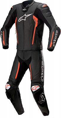 Alpinestars Missile V2, Lederkombi 2tlg. - Schwarz/Neon-Rot - 46 von Alpinestars