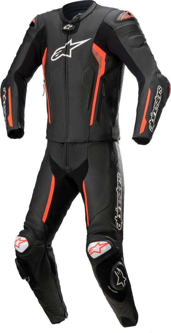 Alpinestars Missile V2 2-Teiler Motorrad Lederkombi (Black/Red,56) von Alpinestars