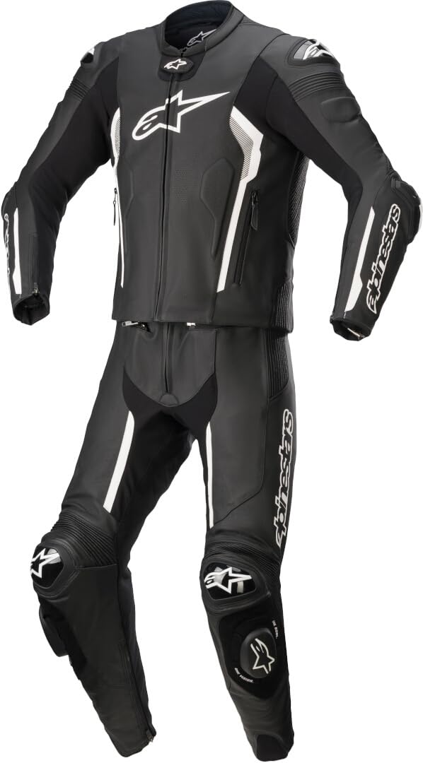 Alpinestars Missile V2 2-Teiler Motorrad Lederkombi (Black/White,52) von Alpinestars