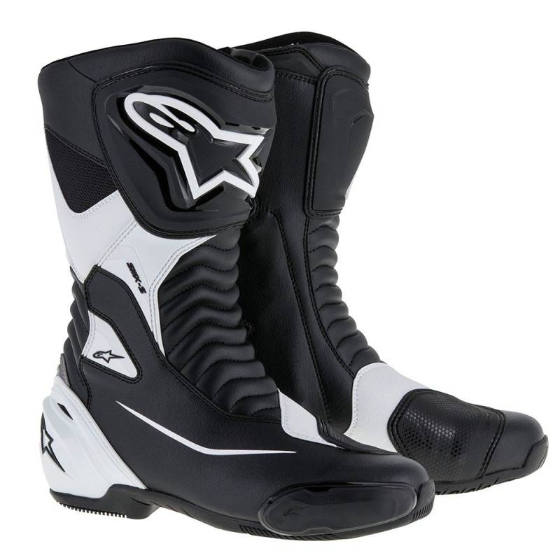 Alpinestars Motorcycle boots Smx S Black White, Black/White, 37 von Alpinestars