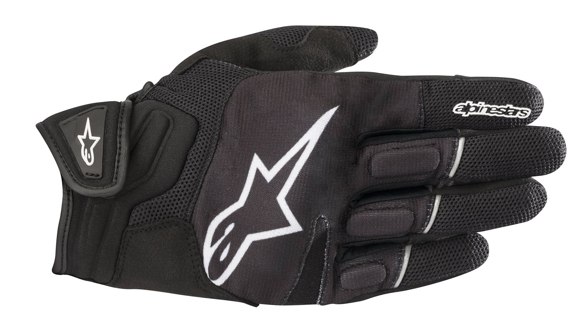 Alpinestars Motorradhandschuhe Atom Gloves Black White, Schwarz/Weiss, L von Alpinestars