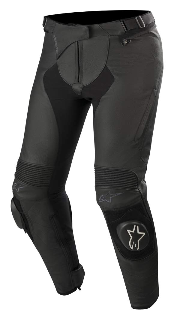 Alpinestars Motorradhose Stella Missile V2 Leather Pants Black, Schwarz, 40 von Alpinestars