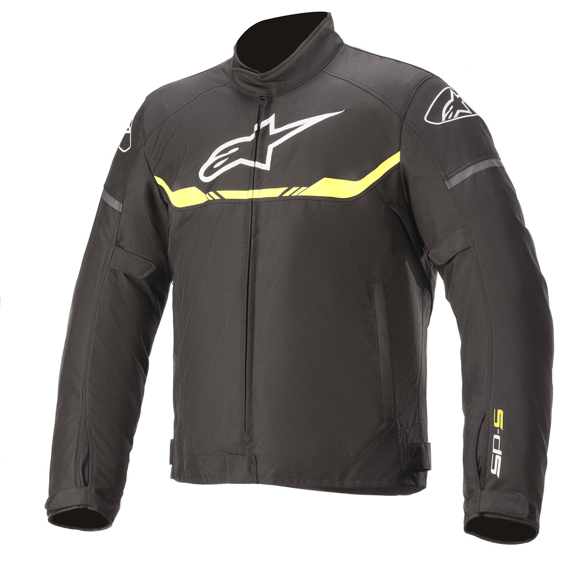 Alpinestars Motorradjacke Sport T-SP S WP Farbe schwarz/fluoreszierend/gelb, Größe L, BLACK YELLOW FLOU von Alpinestars