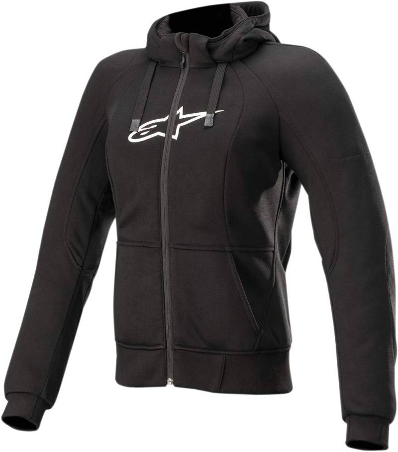 Alpinestars Motorradjacken Stella Chrome Sport Hoodie Black, BLACK, S von Alpinestars